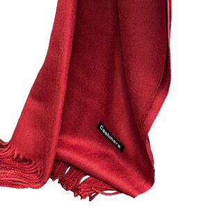 cashmere and wool scarf for women in burgundy