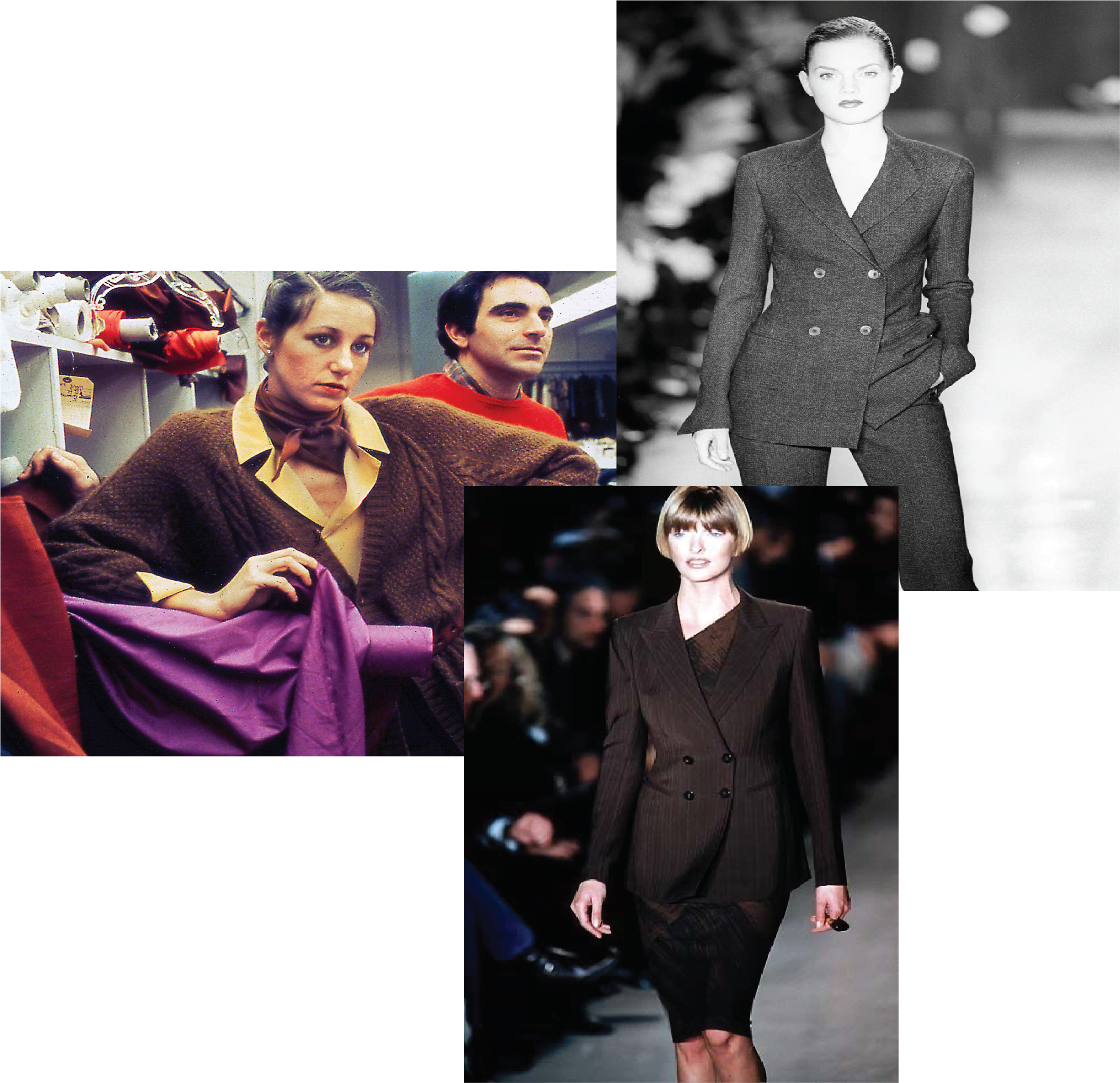 Donna Karan new take on the power suit in the 1980's
