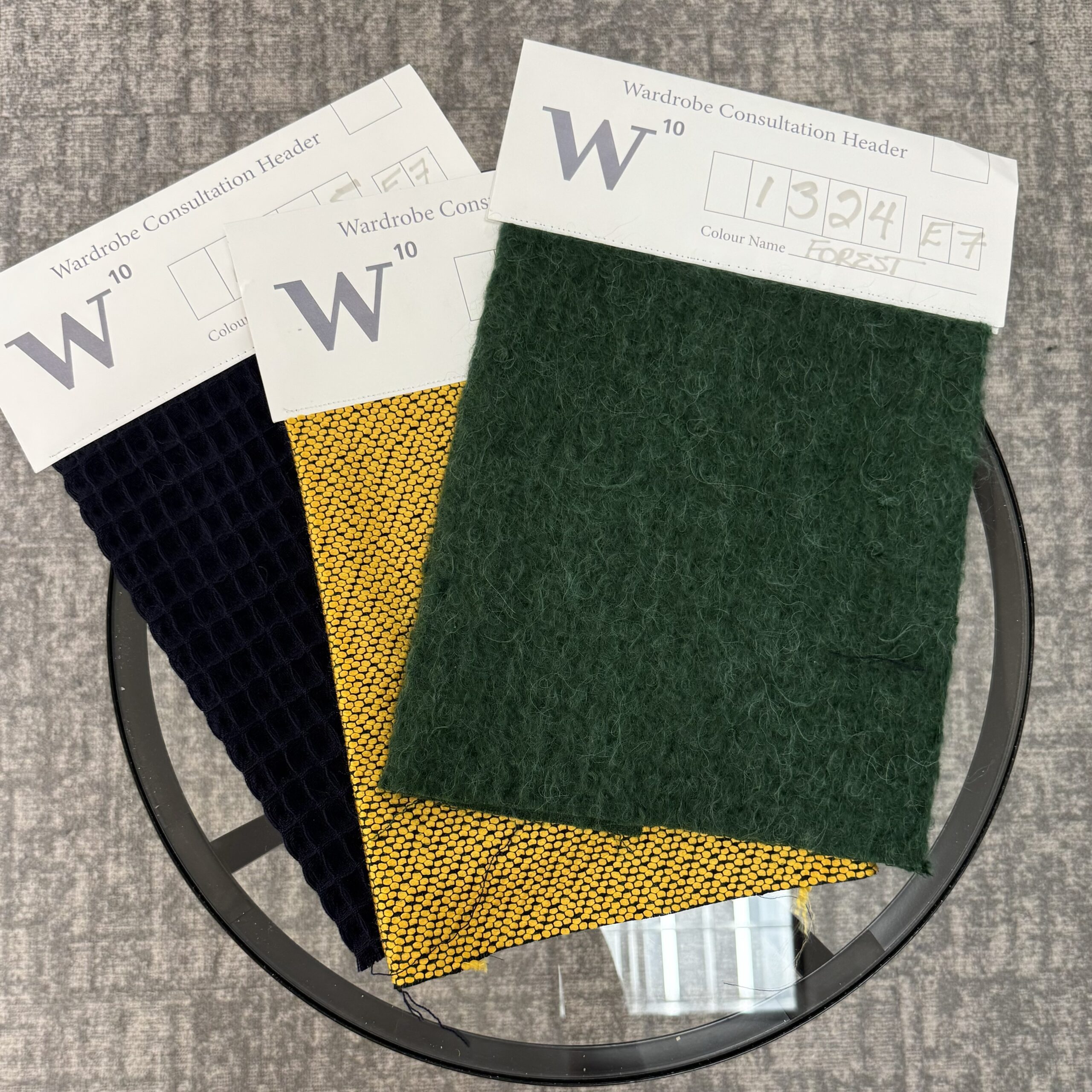 Woven wool W10 Capsule Wardrobe. Designers and Wardrobe Consultants in Toronto.