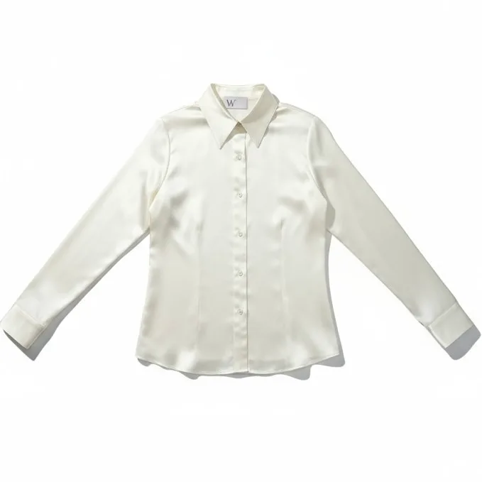 silk shirt for women in toronto. 100% silk custom shirt