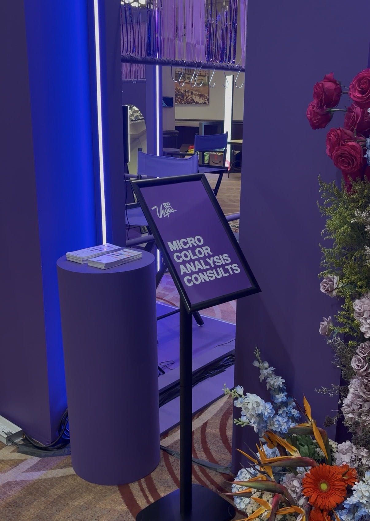 Micro colour analysis consult station at the Las Vegas Convention and Visitors Authority activation